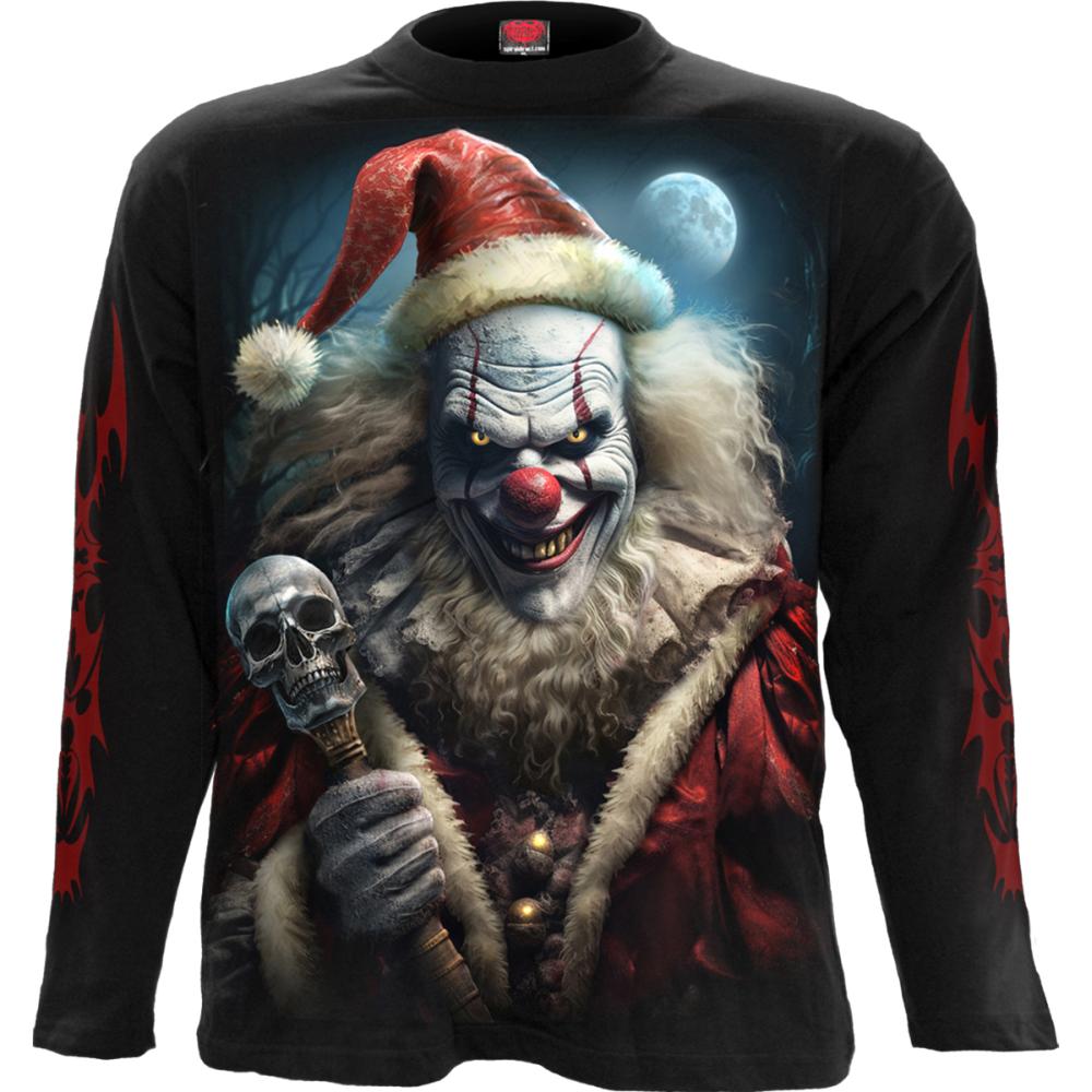Spiral - Santa Clown Longsleeve shirt - Black